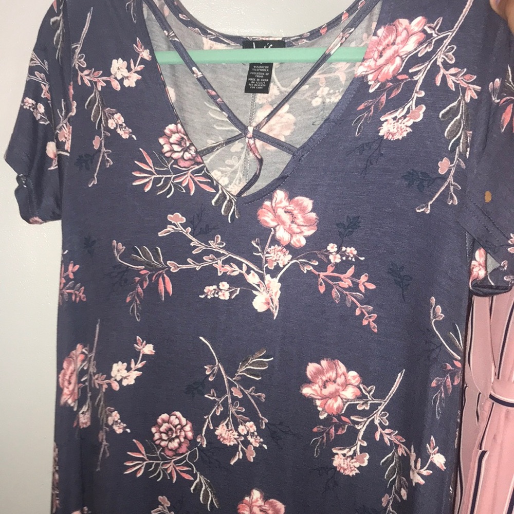 Grey and pattered dress